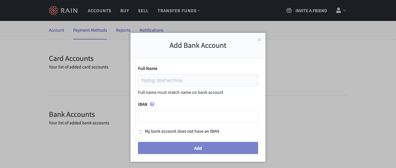 screenshot link bank account