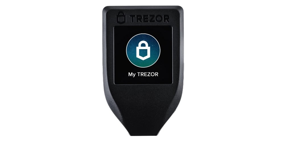 trezor model t full-color touch screen