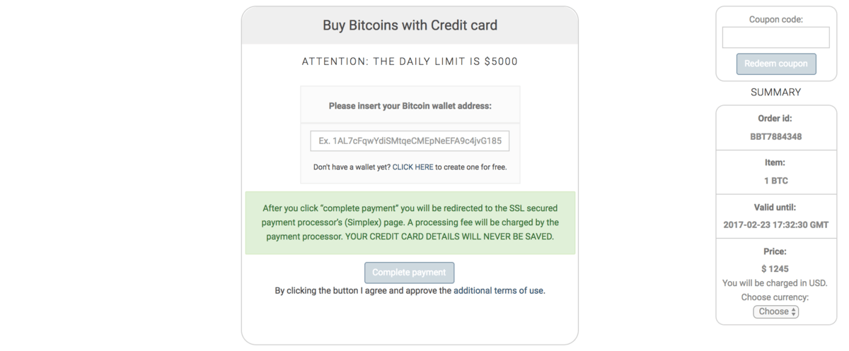 bitcoin address expire