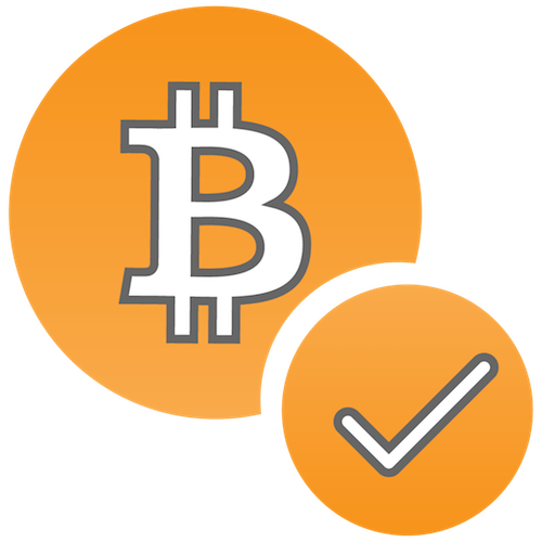 bitcoin checkmark icon