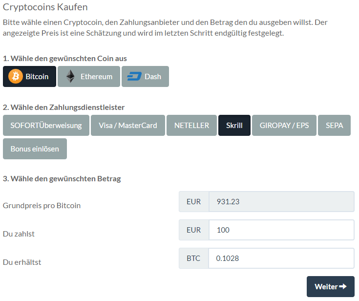 how to buy bitcoin with skrill