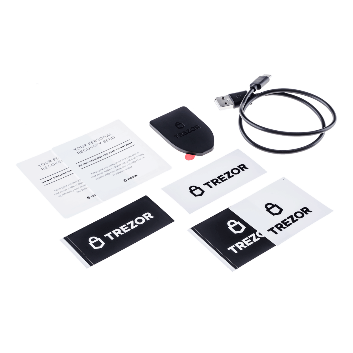 trezor t box contents transparent