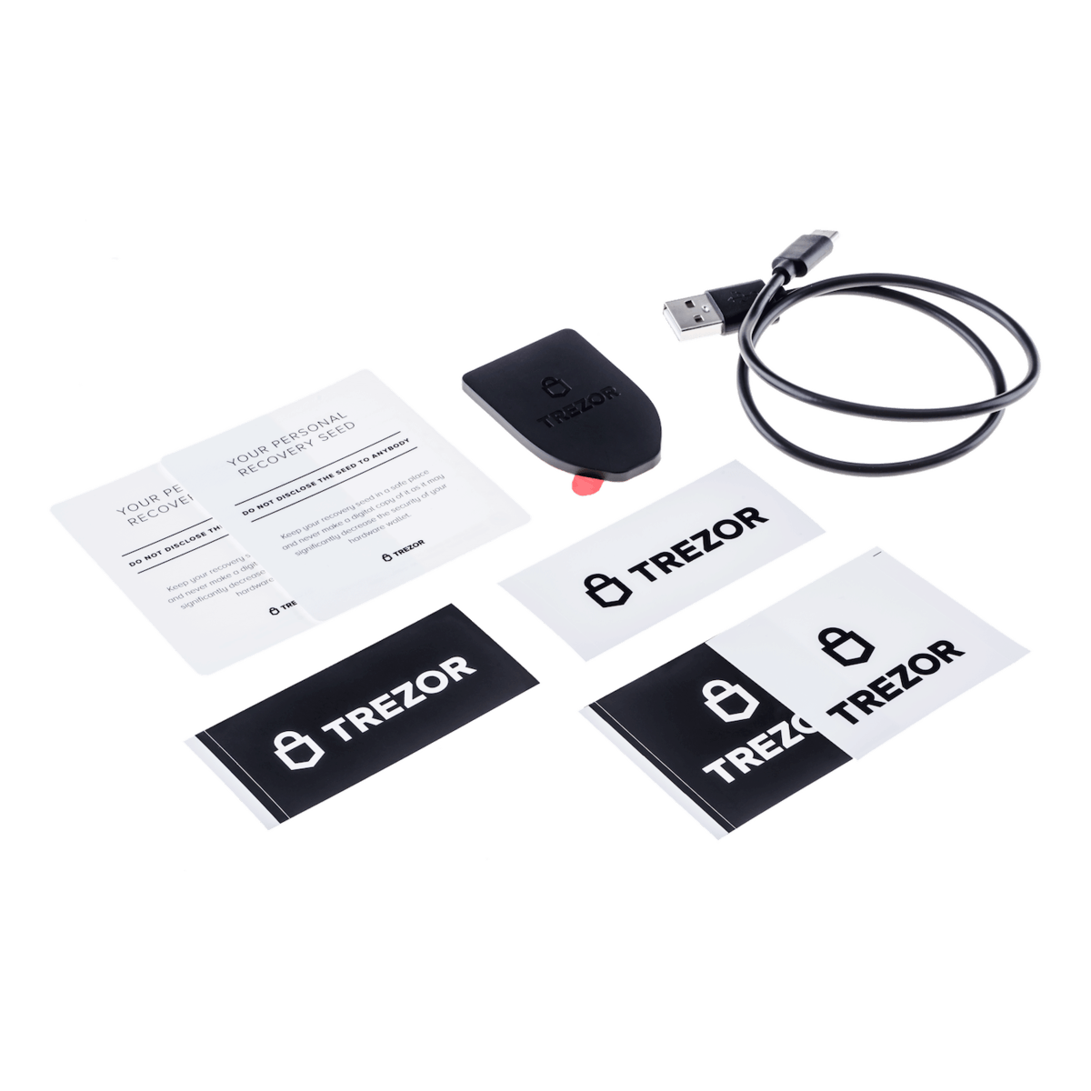 содержимое коробки trezor t прозрачное