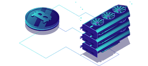 bitcoin mining illustration
