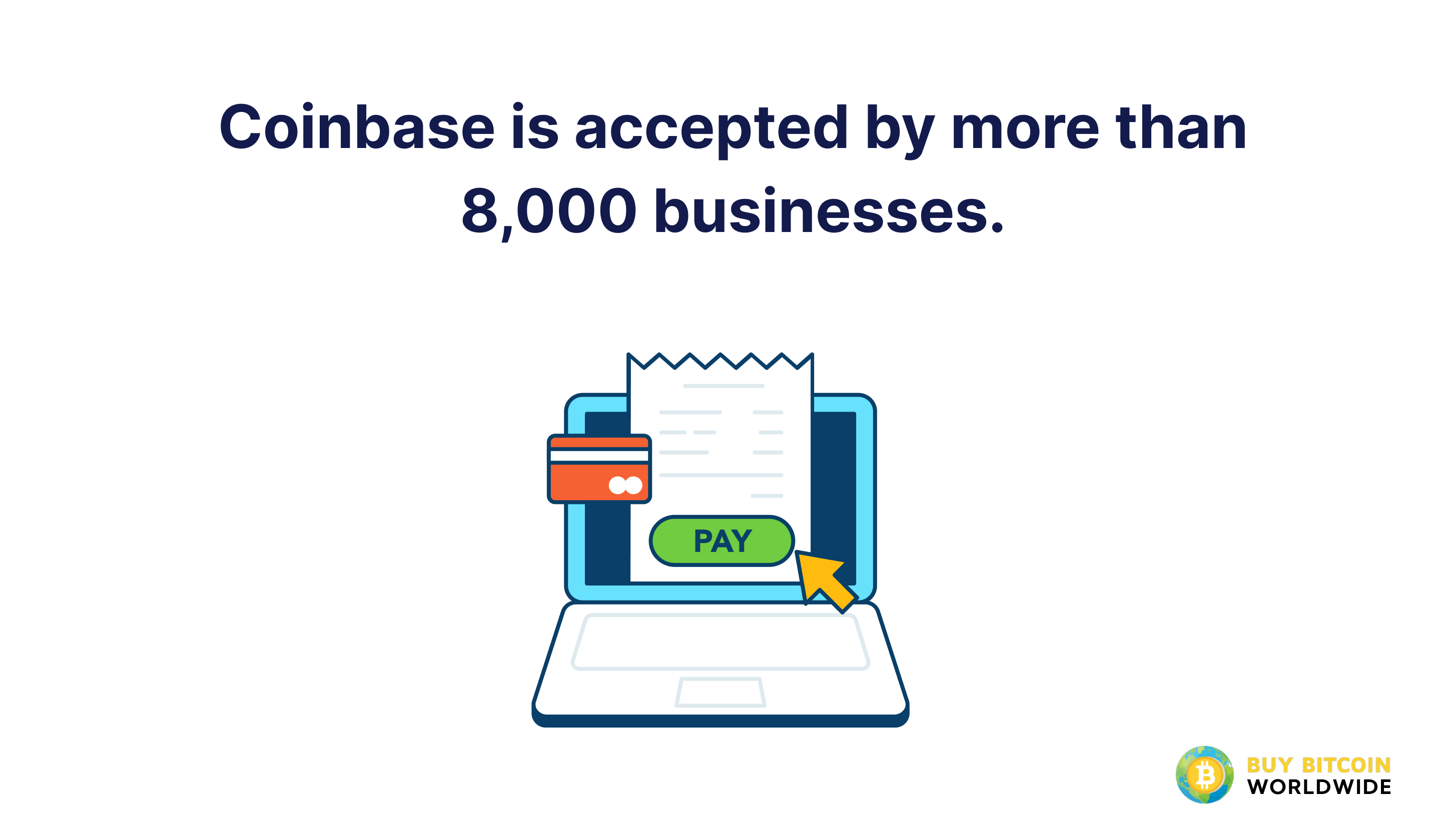 more than 8,000 businesses accept coinbase payments