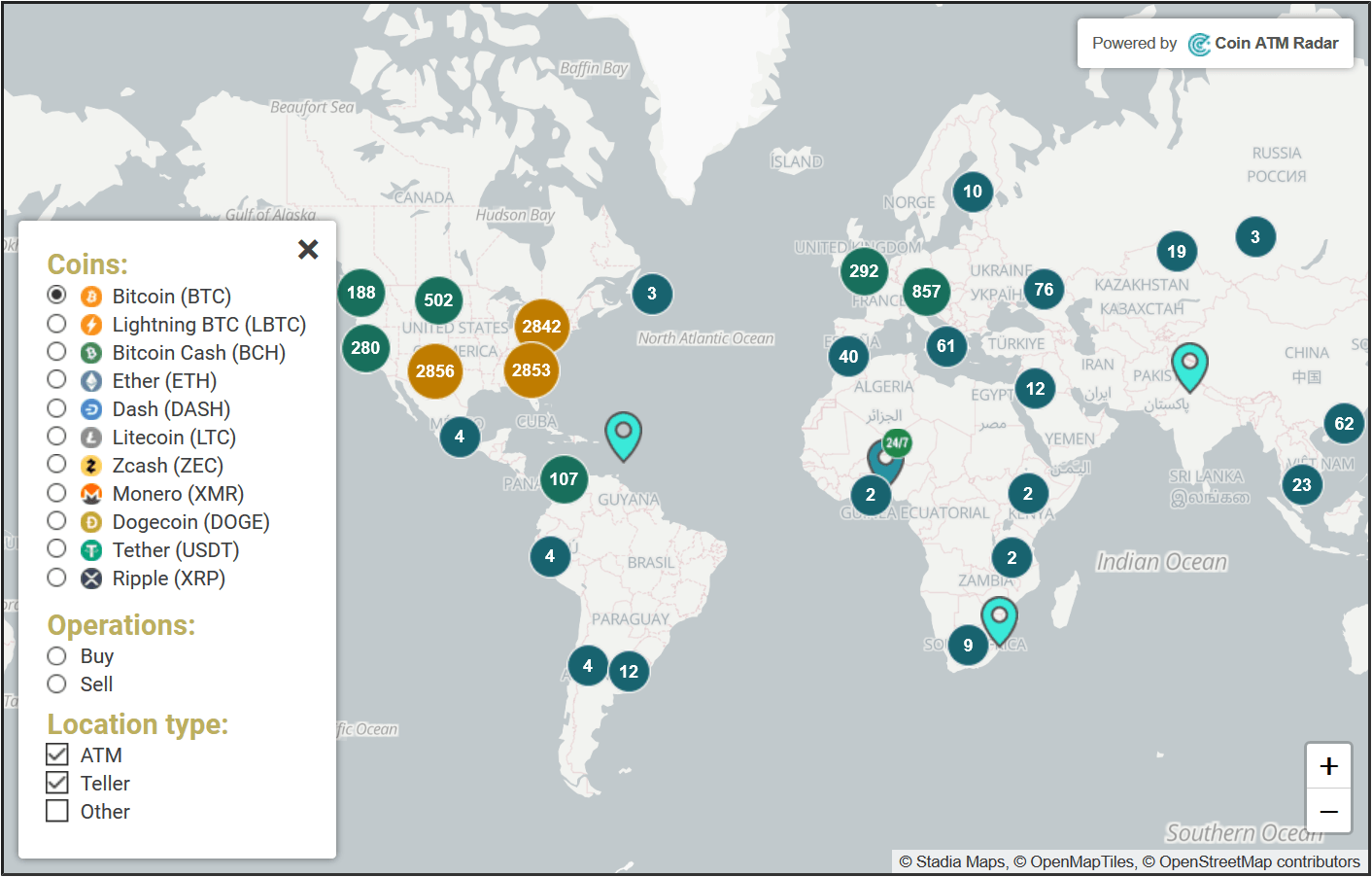 bitcoin atm map