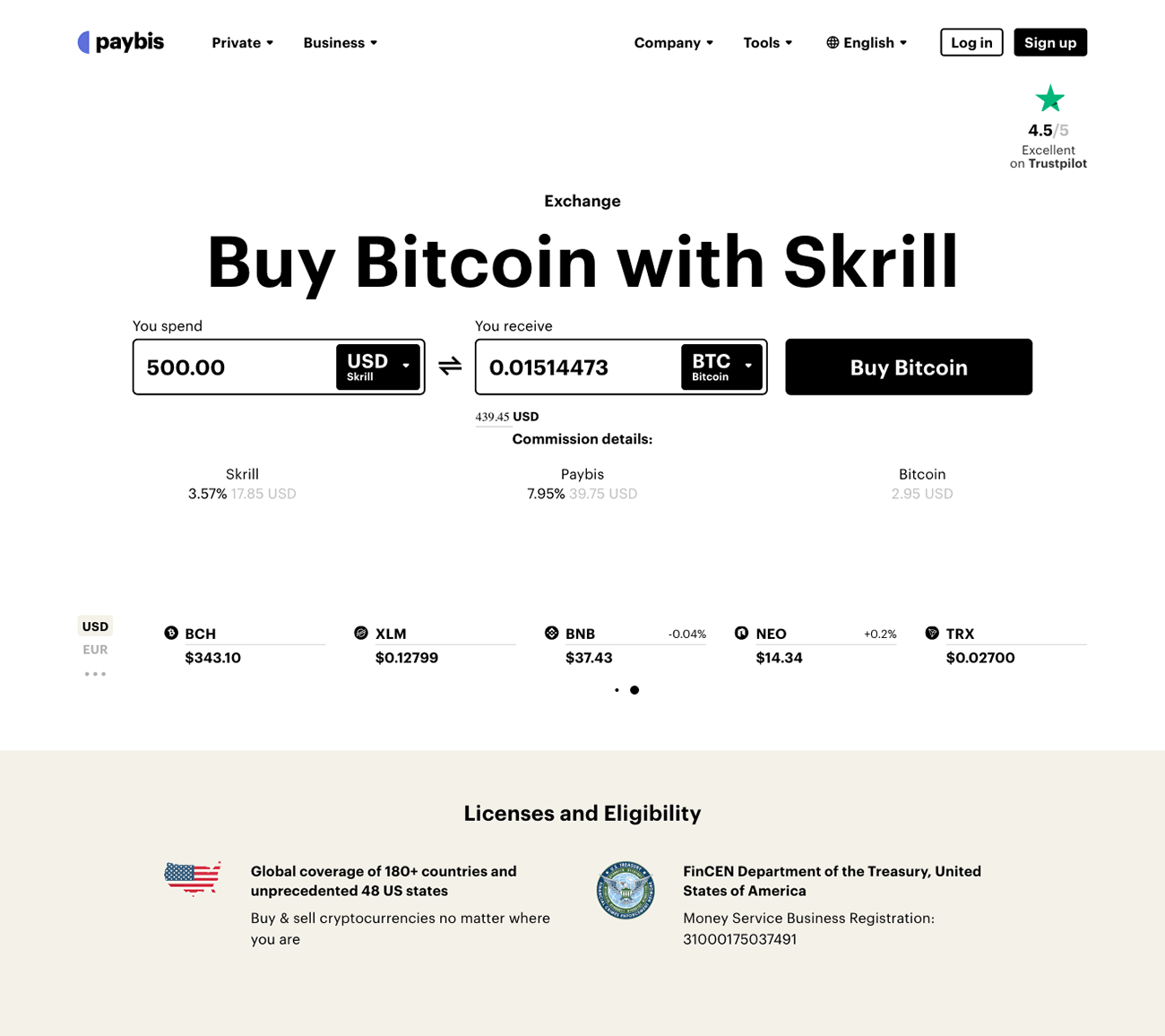 buy bitcoin with skrill