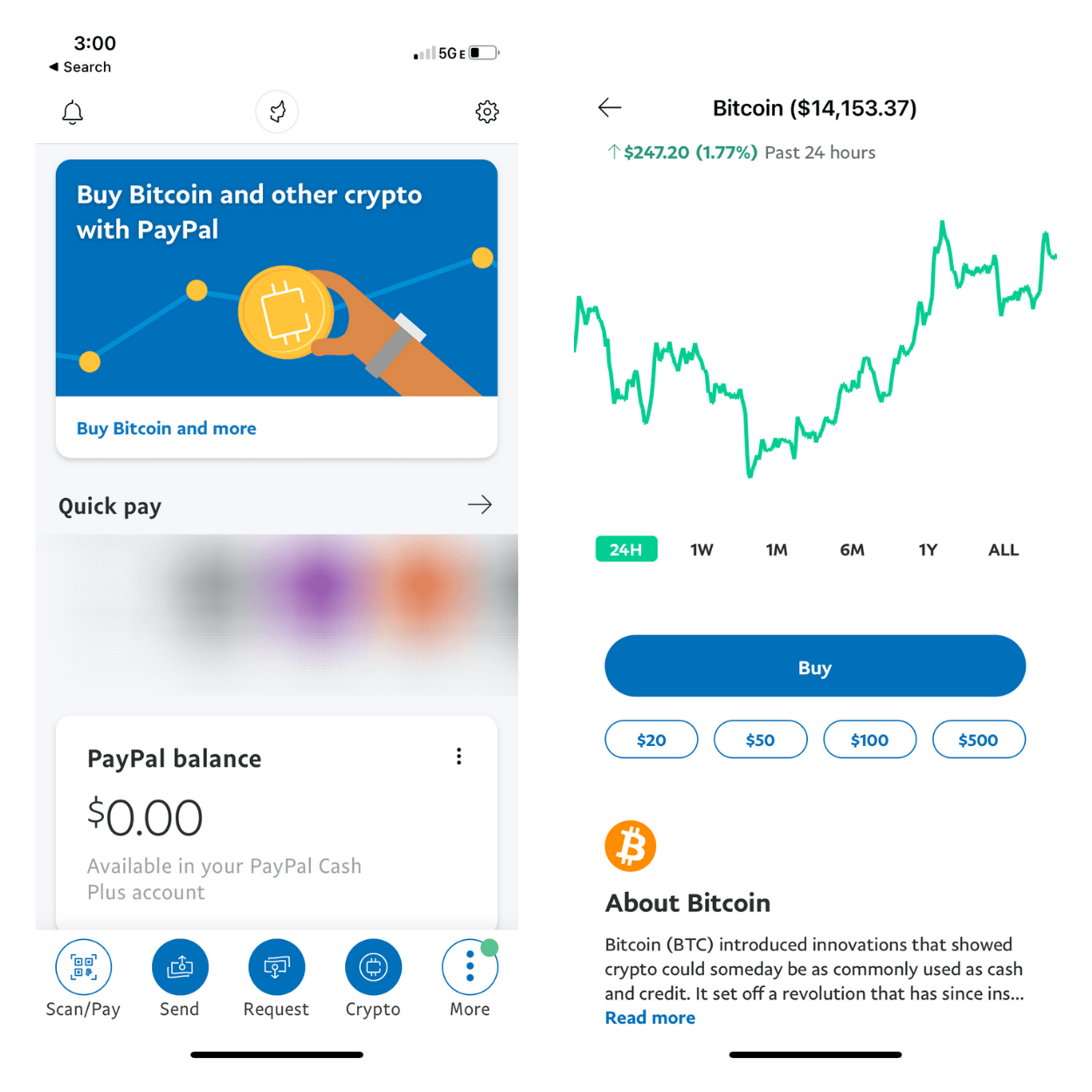 can i buy bitcoin with my paypal account on coinbase