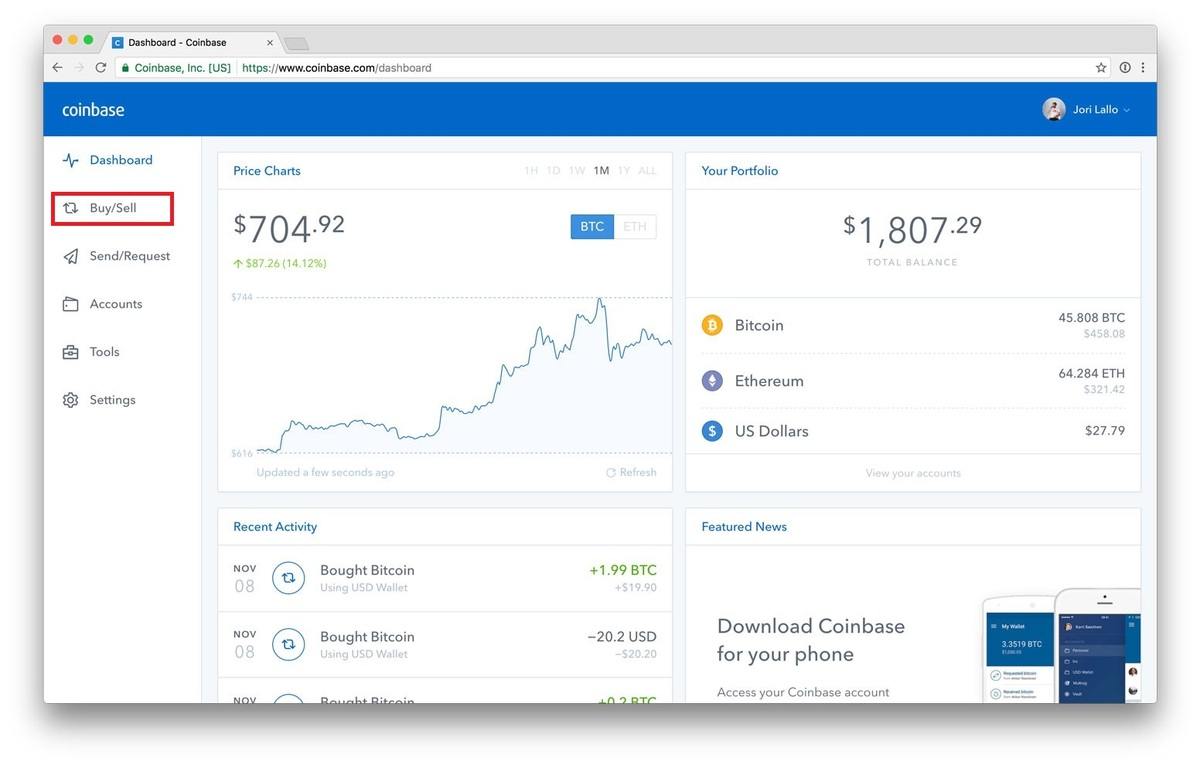 how to buy ethereum on coinbase