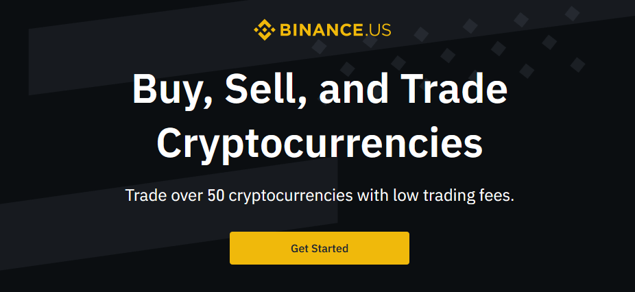 Binance homepage