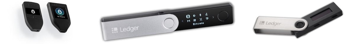 ledger and trezor hardware wallets