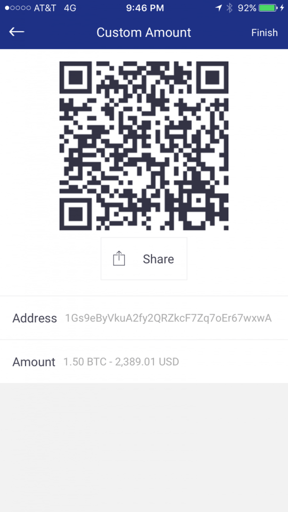 Gift Card With Your Custom Text And Bitcoin Address From A Wallet