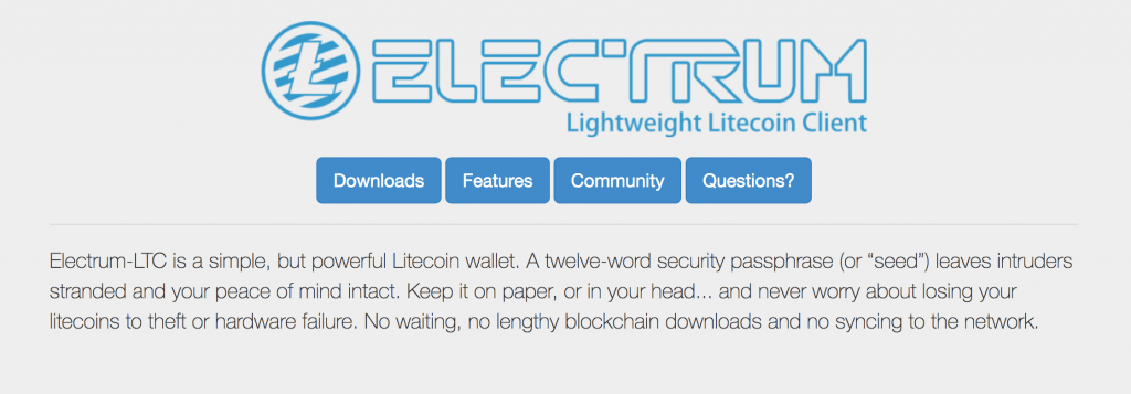 electrum homepage